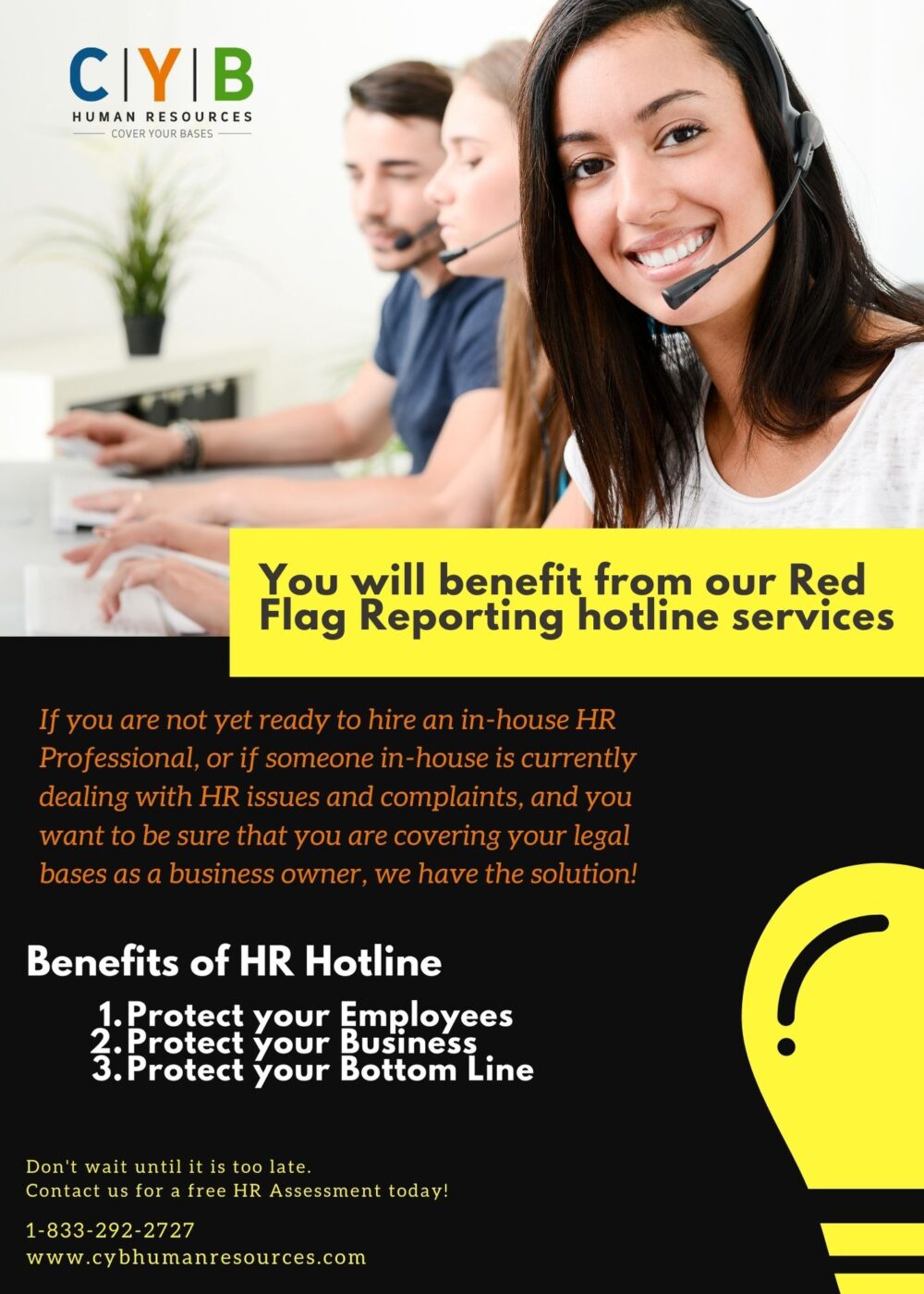 HR Hotline - Why your small business needs one! CYB Human Resources