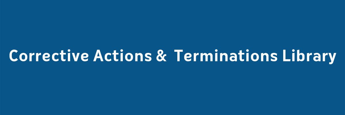 Corrective Actions & Termination Library Spine (2)