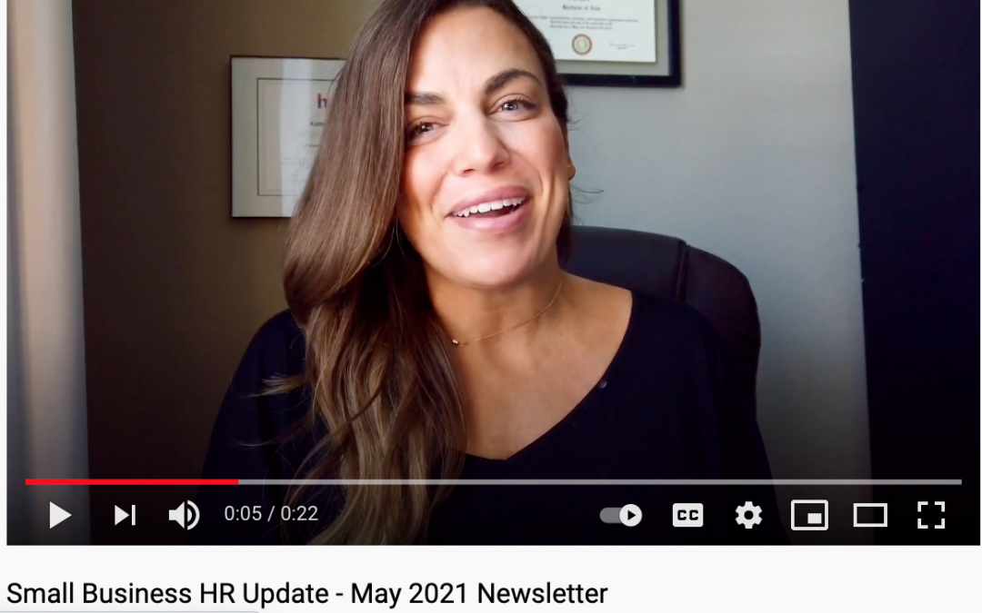 Small Business HR Update – CYB Human Resources Newsletter May 2021